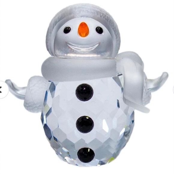 Swarovski Crystal Snowman Figurine - Picture 3 of 3